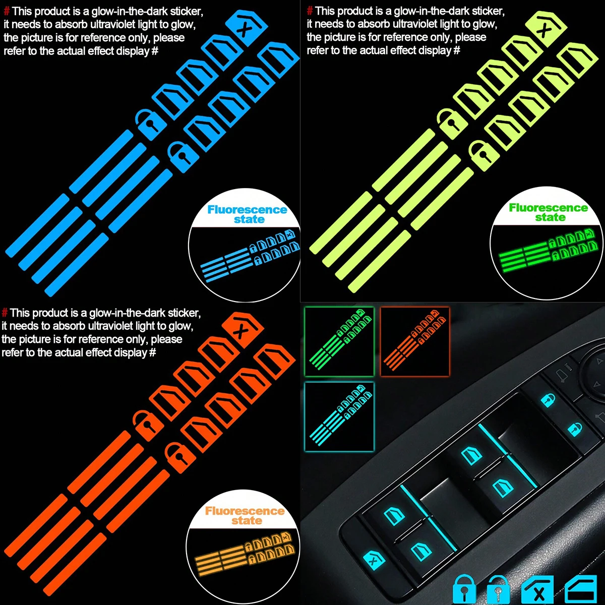 Car Accessories Outside - 18pcs Car Window Control Button Luminous