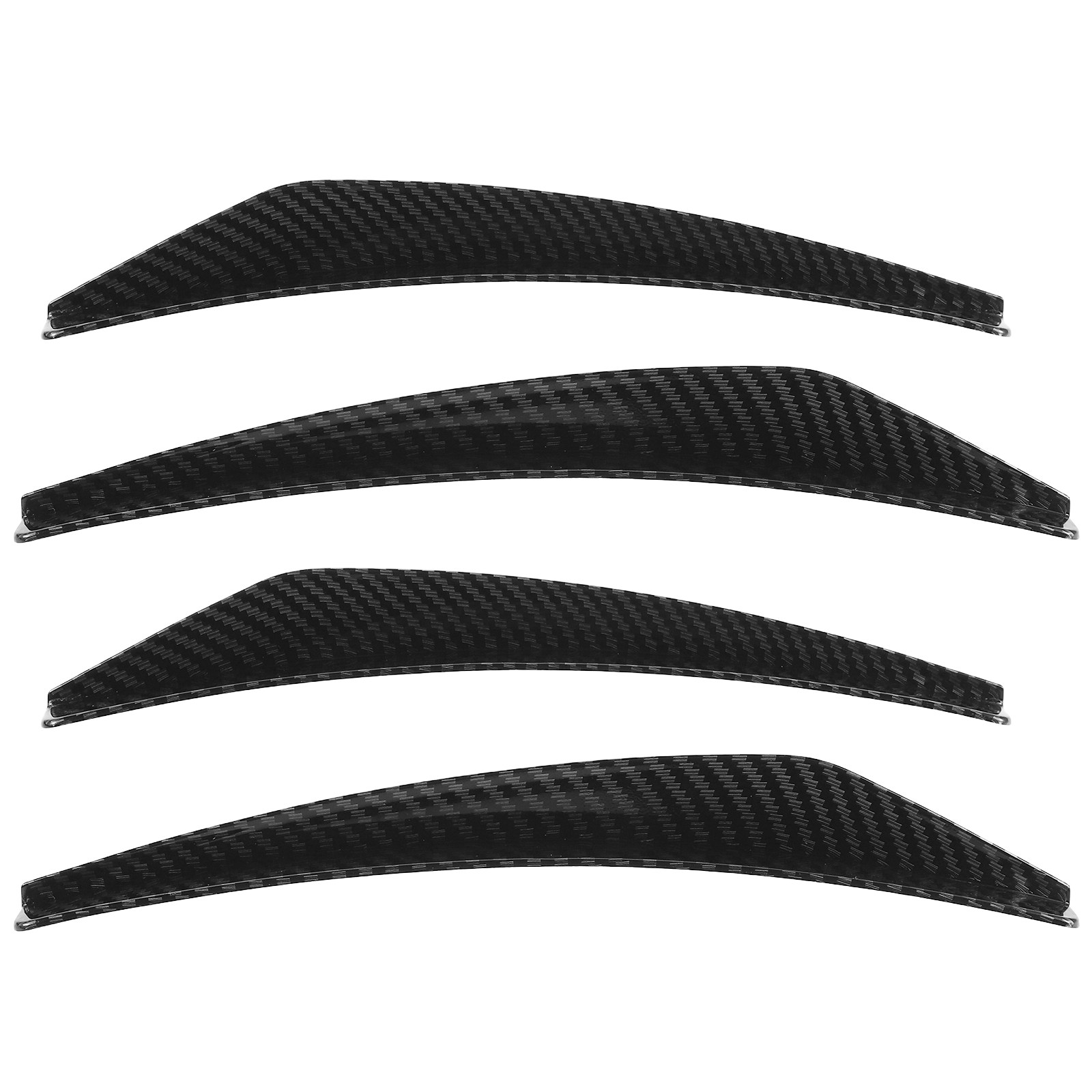 Bumper Guard Protector - 4pcs Universal Carbon Fiber Wheel Arch
