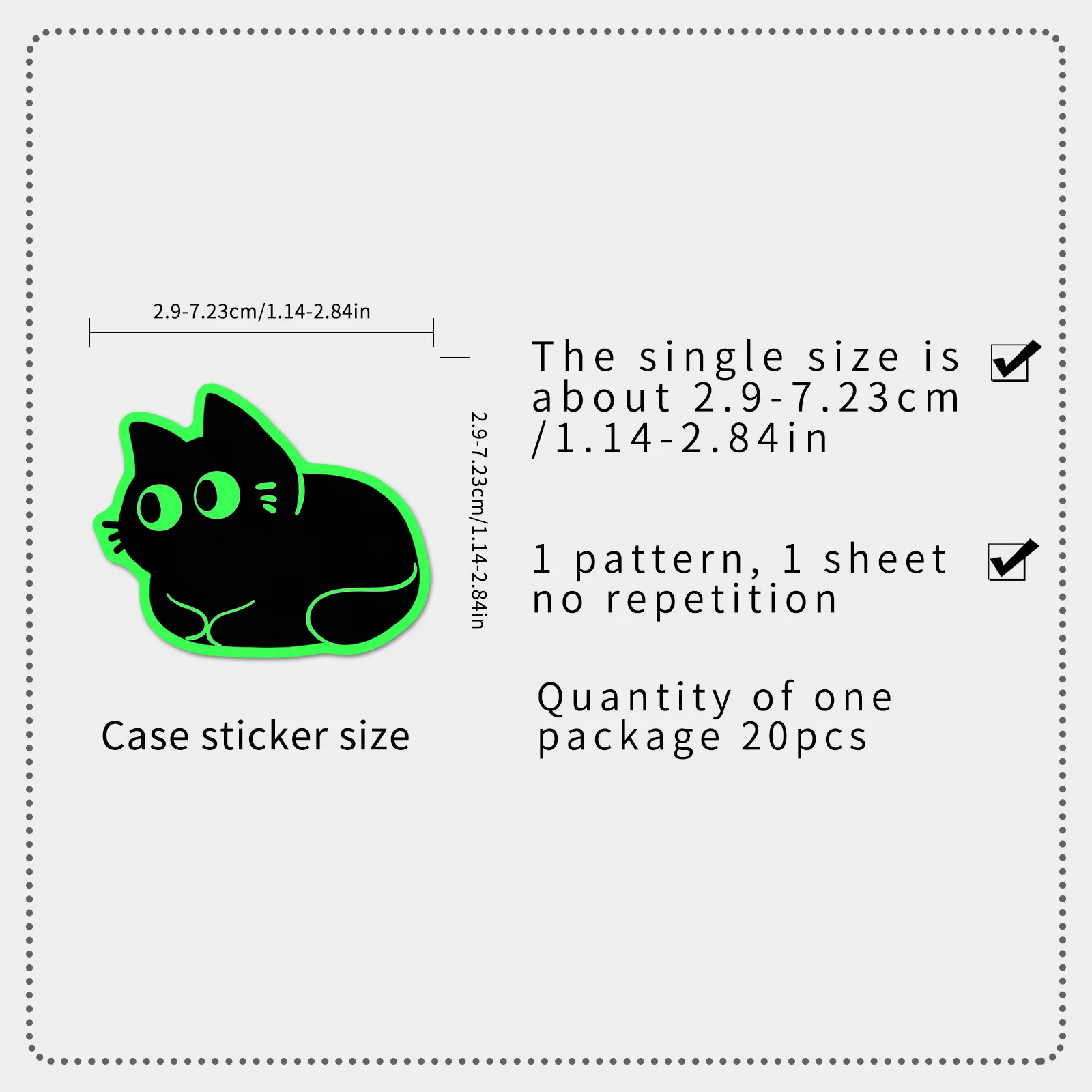20 Pcs Glow in The Dark Black  - Car Accessories List ulasan dan harga