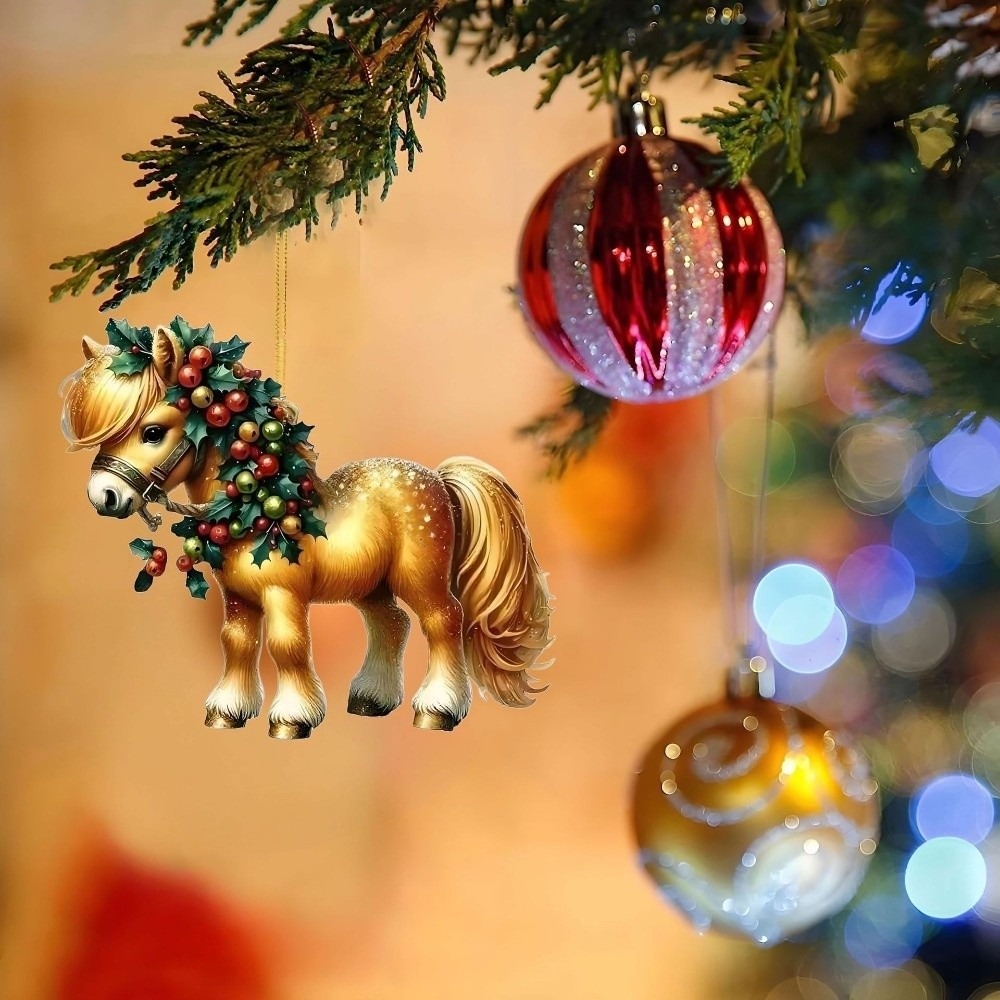 2D Flat Christmas Hanging Pend - Car Accessories Xmas Gifts ulasan dan harga