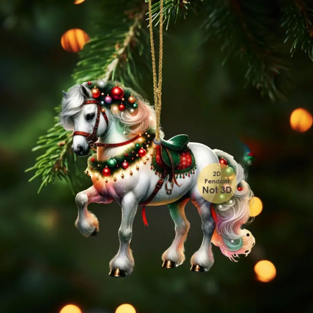 2D Flat Christmas Hanging Pend - Car Accessories Xmas Gifts ulasan dan harga