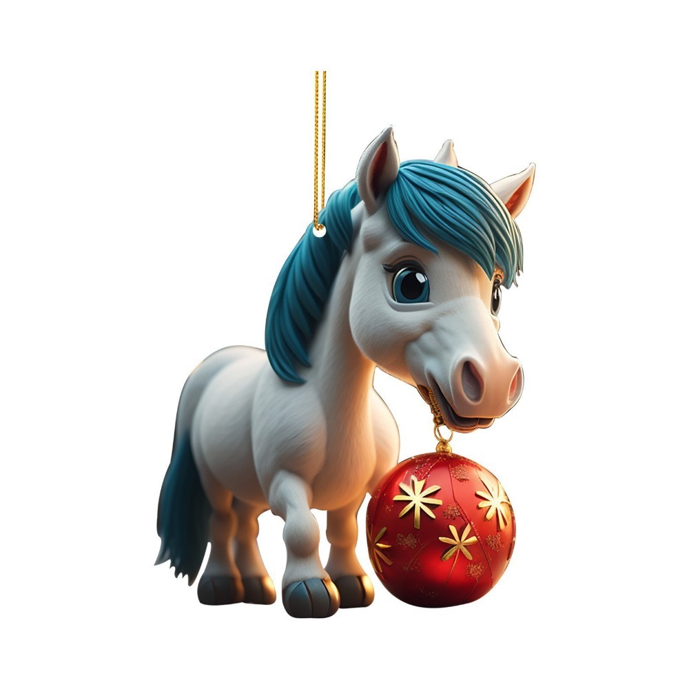 2D Flat Christmas Hanging Pend - Car Accessories Xmas Gifts ulasan dan harga