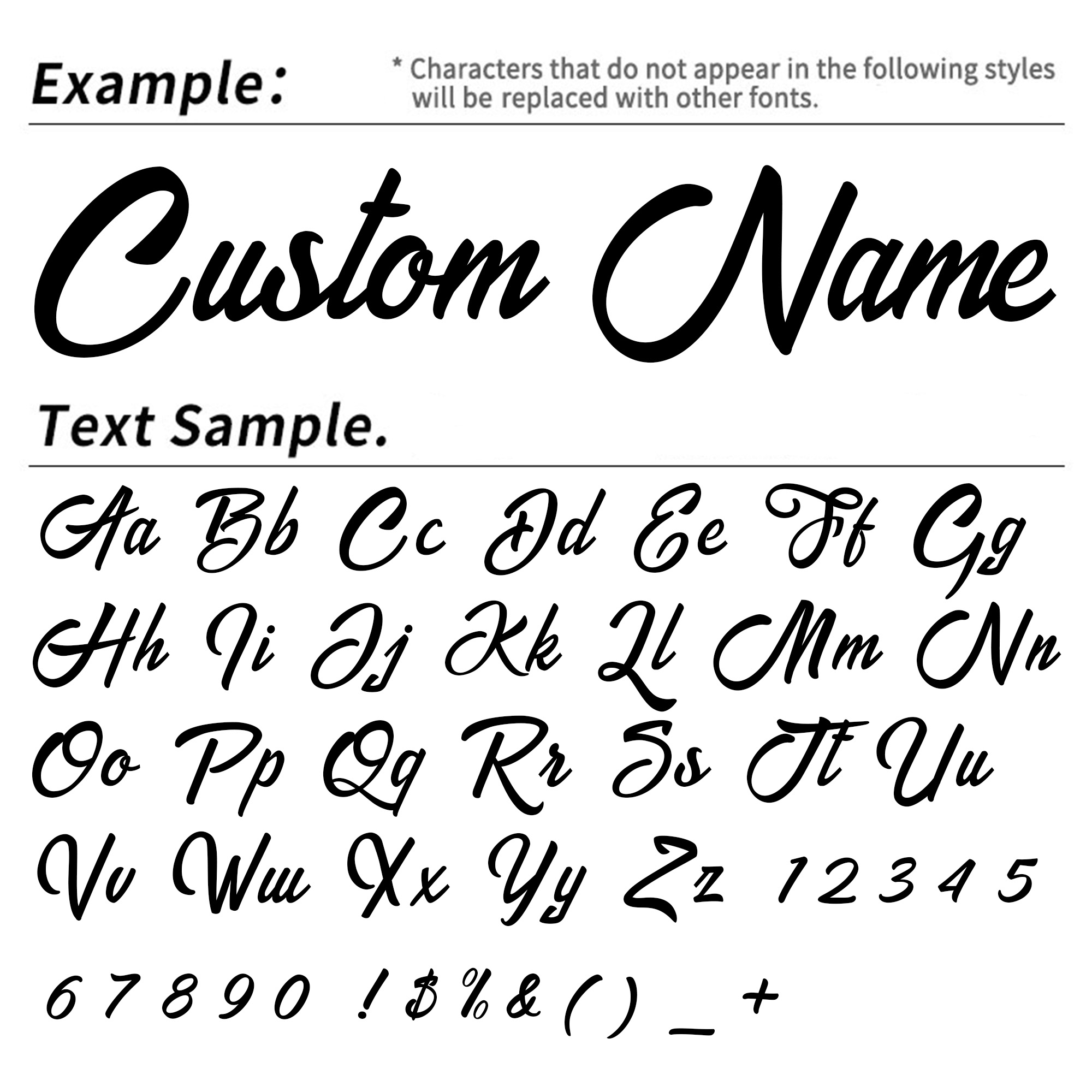 2PCS Custom Cursive Name Vinyl - Car Accessories Outside ulasan dan harga