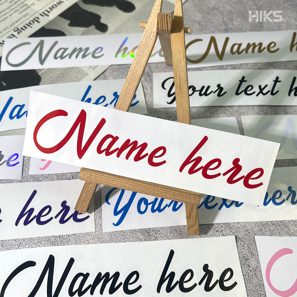 2PCS Custom Cursive Name Vinyl - Car Accessories Outside ulasan dan harga
