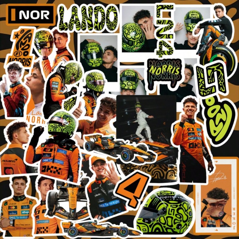 59PCS Lando Norris racing-them - Car Accessories Outside ulasan dan harga