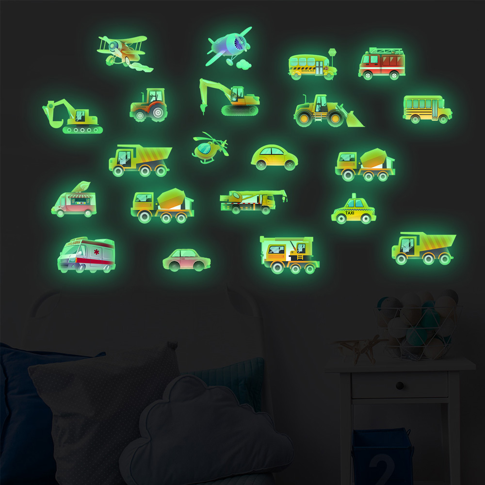 Luminous Car Wall Sticker 21Pc - Car Accessories Outside ulasan dan harga