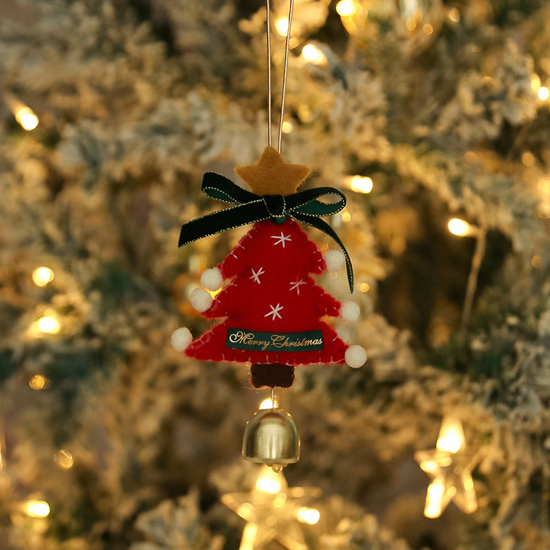 Plush Christmas Tree Hanging O - Car Accessories Xmas Gifts ulasan dan harga
