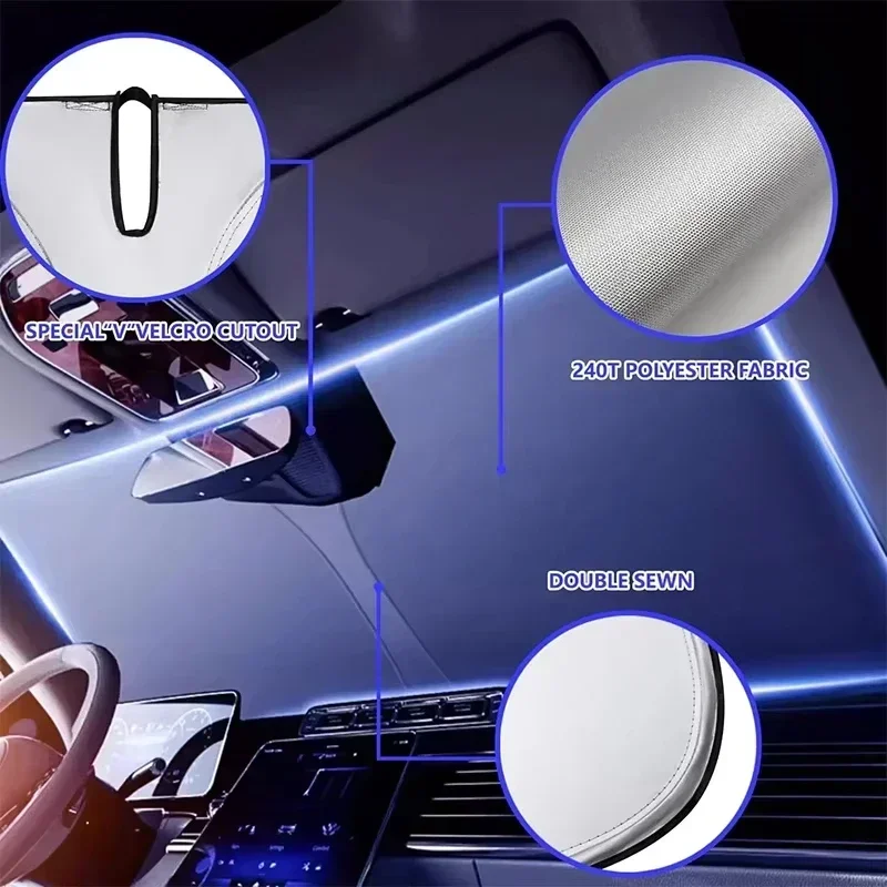 Car Front Window Sunshade UV P - Car Accessories Outside ulasan dan harga